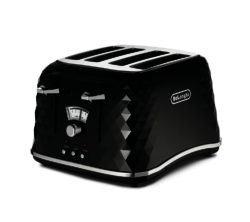 DELONGHI  Brillante CTJ4003.BK 4-Slice Toaster - Black